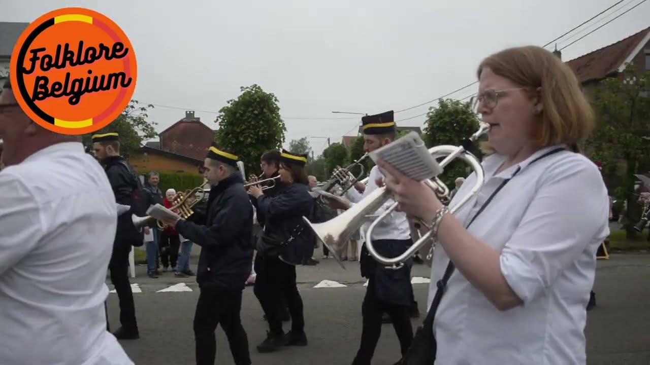 🥁 Société Royale des Pompiers des Waibes 🥁 Saint Roch Thuin 2024 🥁folklore belgium 🥁