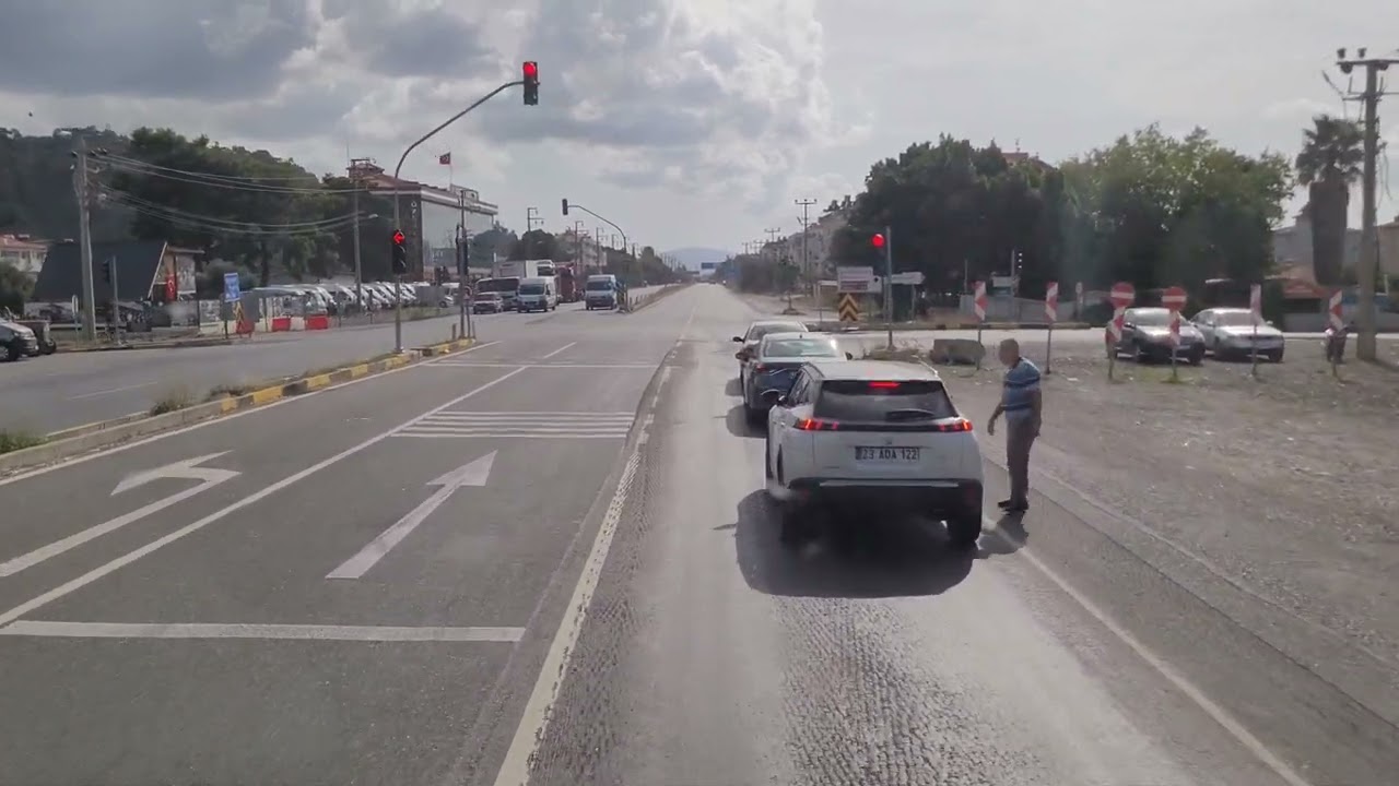 Muğla Köyceğiz, Ortaca, Fethiye ve Antalya Arası yol manzarası