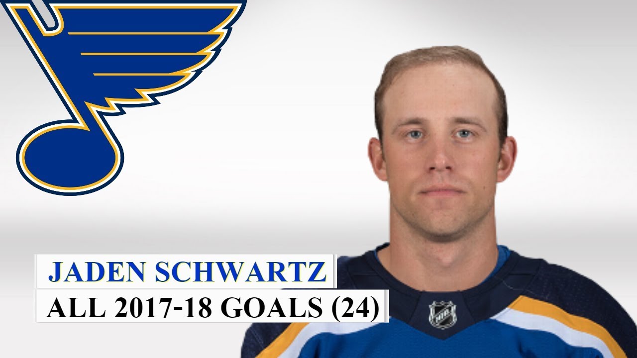 Jaden Schwartz (#17) All 24 Goals of the 2017-18 NHL Season