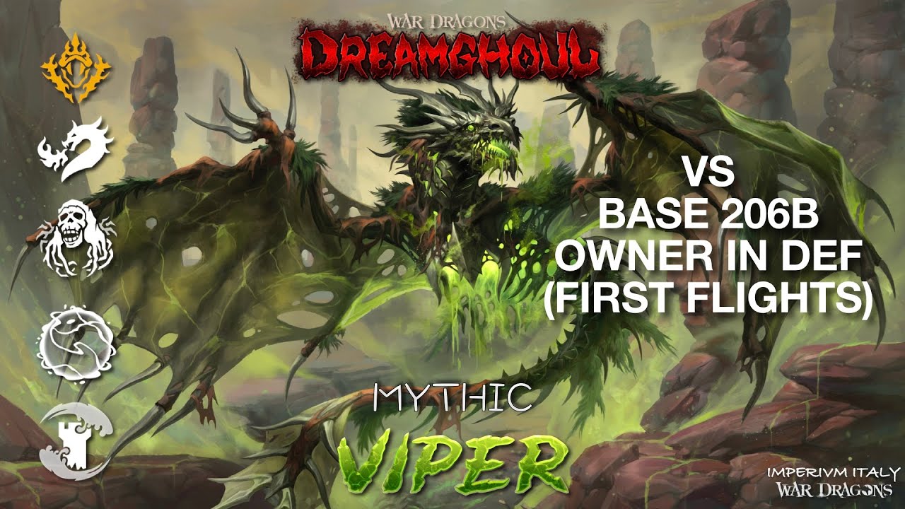 VIPER LEV 180 35.6B VS MAXED BASE OWNER IN DEF (FIRST FLIGHTS) - ImperivmItaly War Dragons