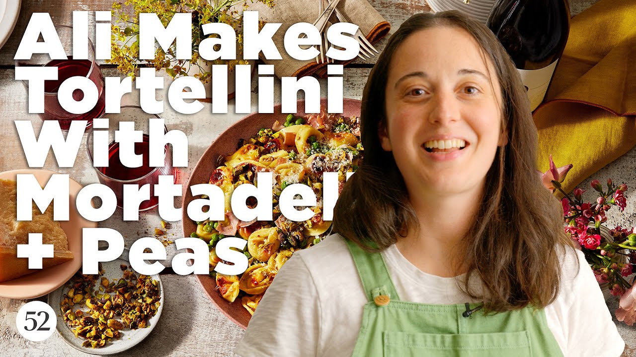 Ali Slagle Makes Tortellini with Mortadella & Peas | Food52 + Line39