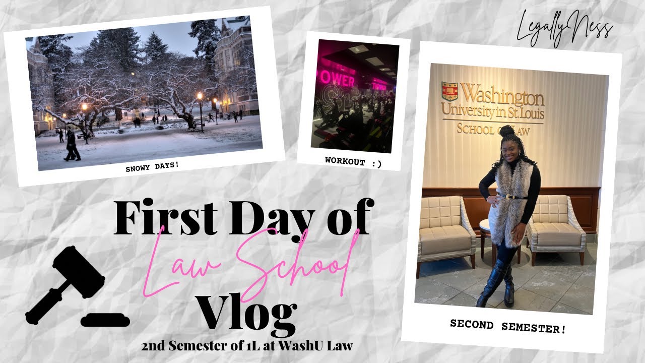 First Day of Law School Vlog | 1L Spring Semester