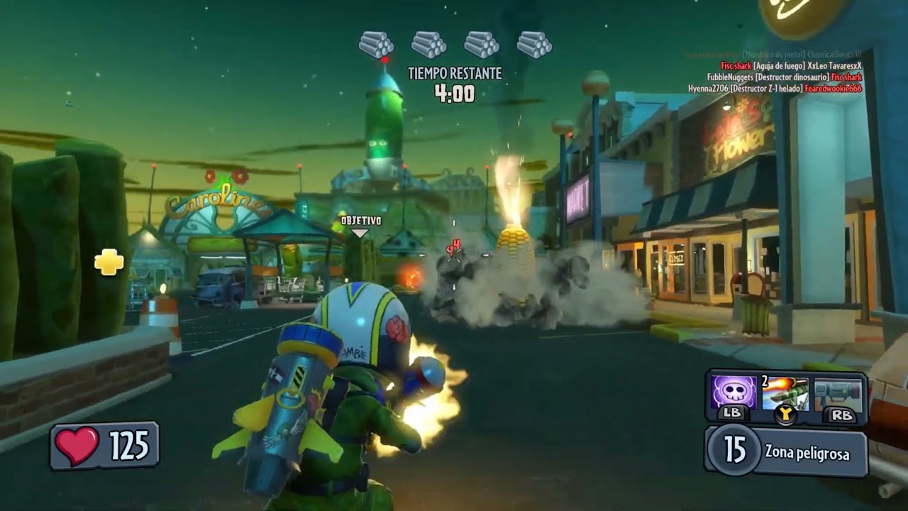 Tropa Aérea!  PVZ Garden Warfare - Jardines y cementerios