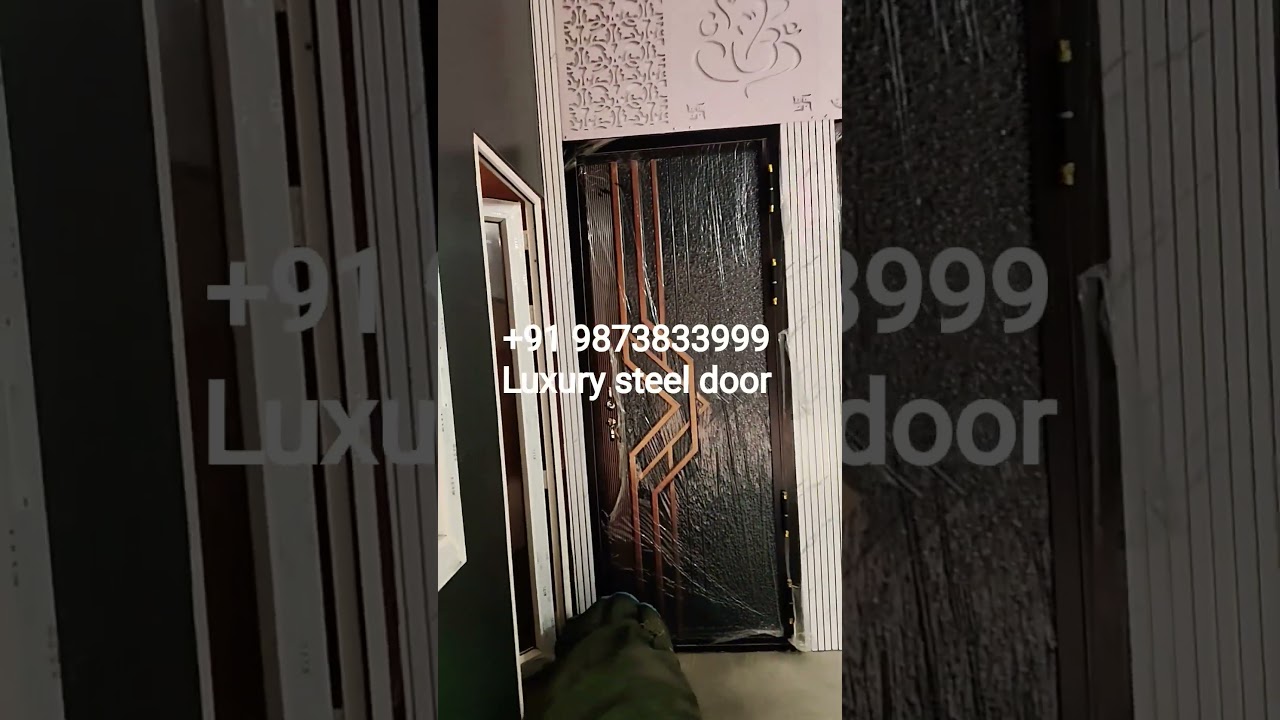 luxury steel door design for home 🏡 #luxury #steeldoor #doordesign #premium #doors #door #doordesign