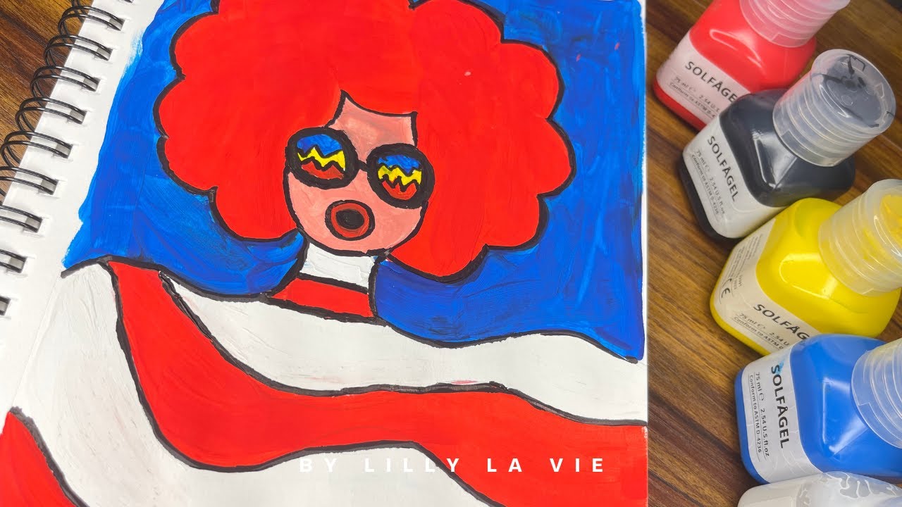 Trying IKEA new Acrylic Paints | Easy Painting Tutorial | ASMR paint video | Art Supplies | Relaxing