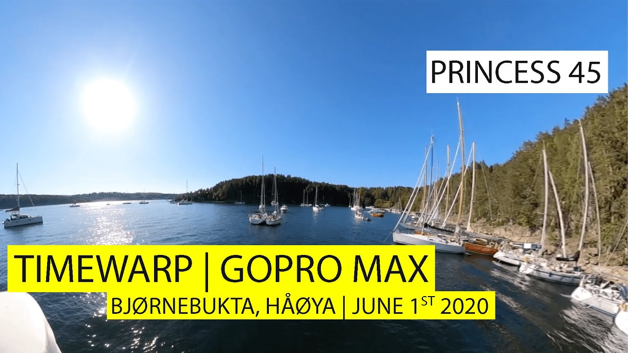 BOATING A SUMMER DAY | TIMEWARP GOPRO MAX | BJØRNEBUKTA, HÅØYA | PRINCESS 45