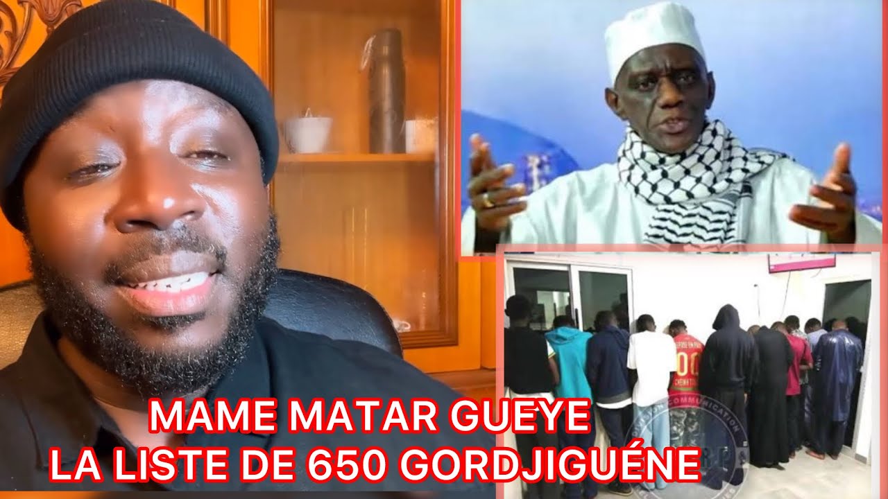 RÉVÉLATIONS DE YORO NDIAYE:La liste de MAME MATAR GUEYE,650 personnes GORDJIGUÉNE au Sénégal reçu…