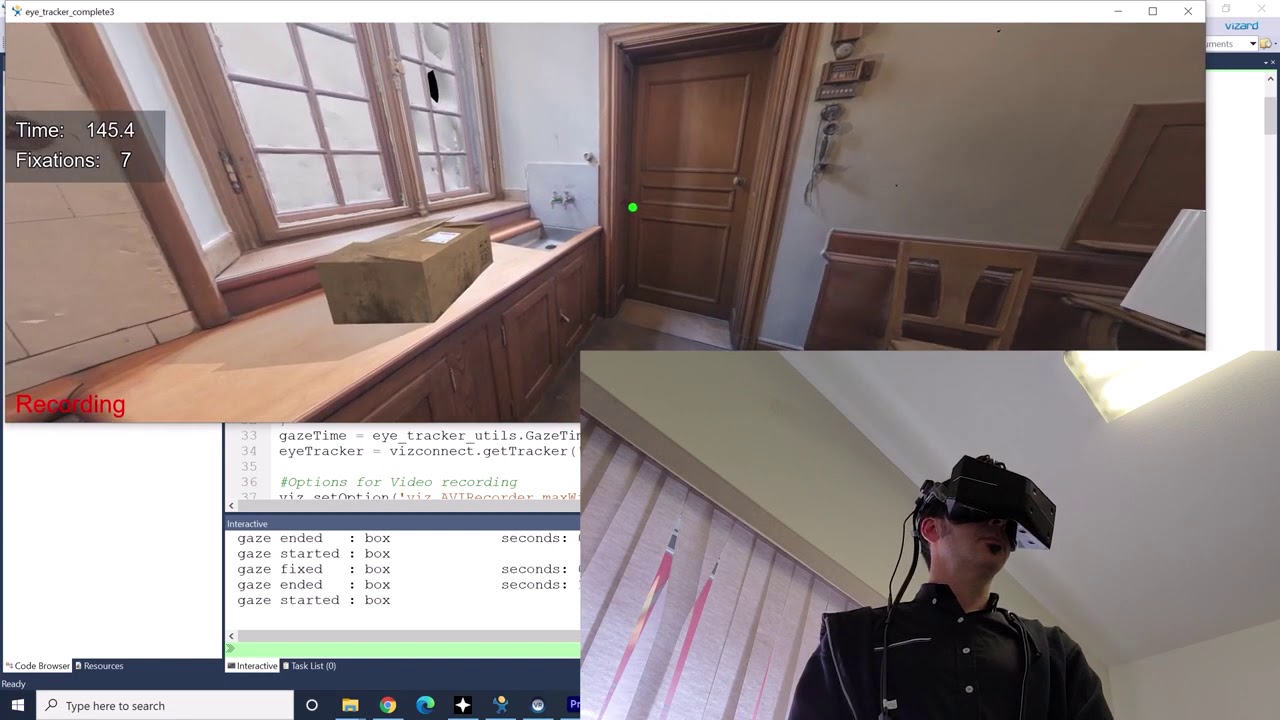 StarVR Vizard and Eye Tracking