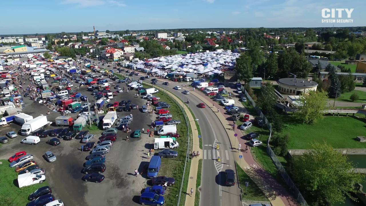 Rynek w Łukowie w rozdzielczości 4K