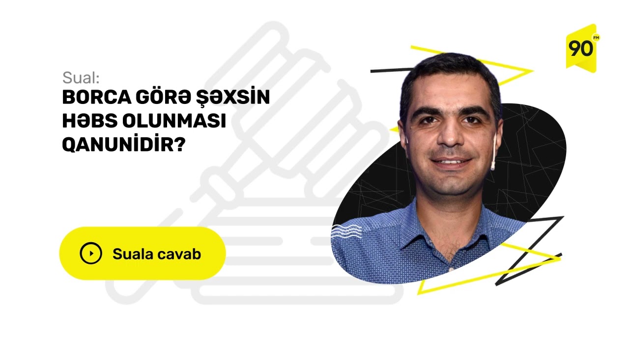 Borca görə şəxsin həbs olunması