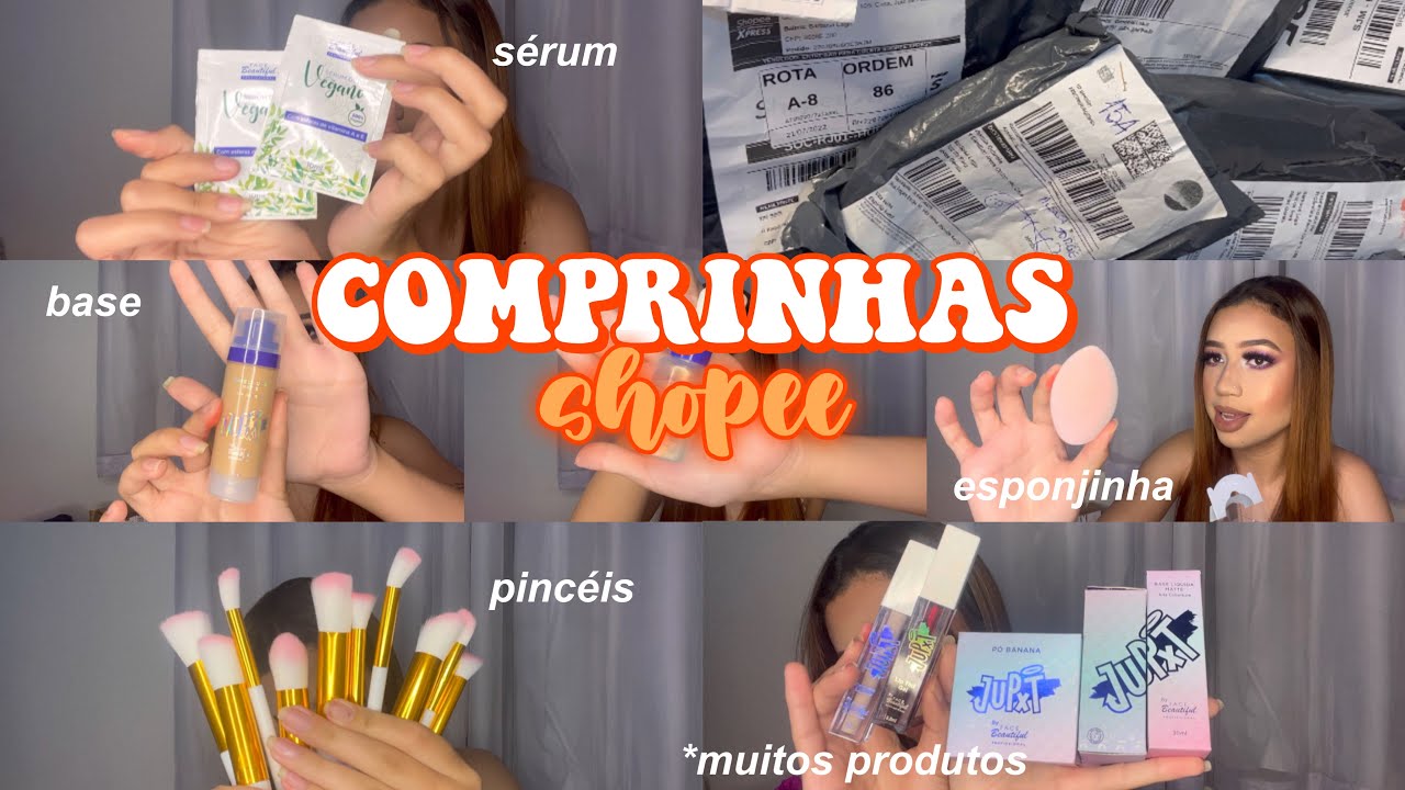 COMPRINHAS NA SHOPEE #15 / MAQUIAGEM ( base, s&eacute;rum, corretivo, gloss, pinc&eacute;is&hellip;)