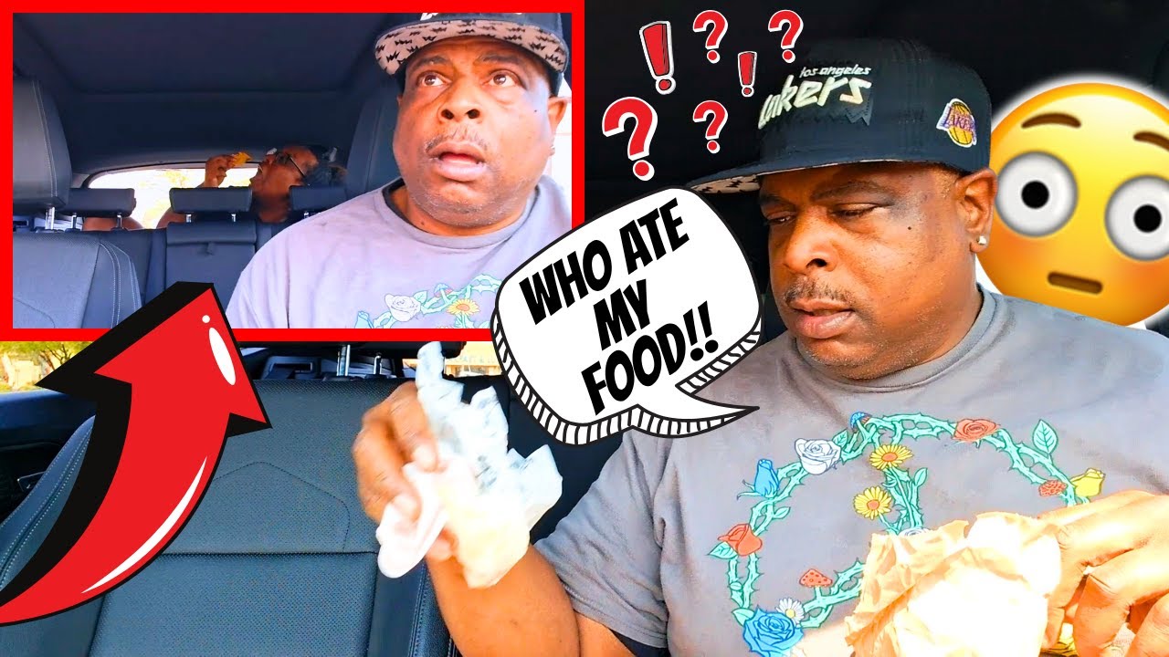 HIDING IN THE TRUNK THEN EATING MY HUNGRY FIANCE'S FOOD 😲 PRANK!