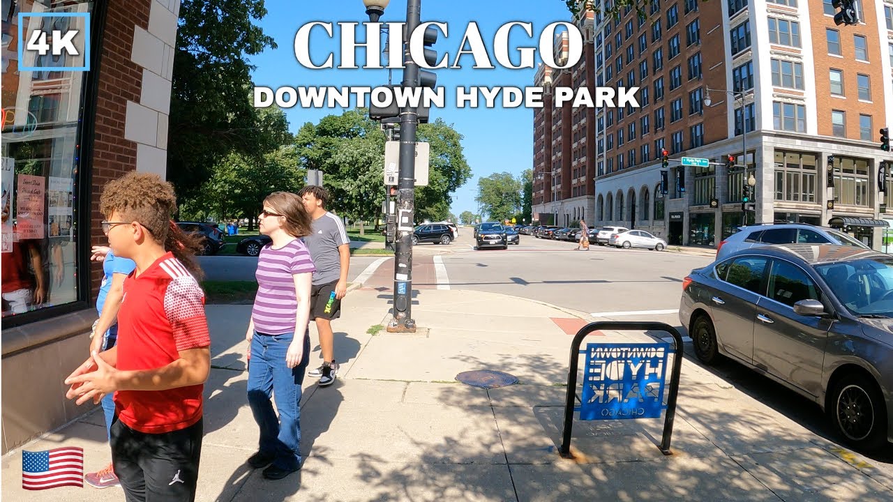 Downtown Hyde Park 53rd Street, Chicago Walking Tour [4K]