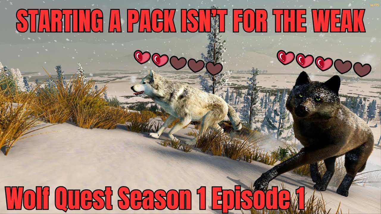 PLAYING WOLF QUEST FOR THE FIRST TIME ON REALISTIC MODE! Wolf Quest S1 Ep1