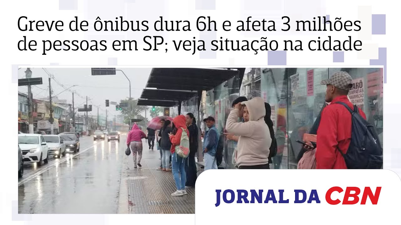 Greve de &ocirc;nibus surpresa em SP dura 6h e afeta 3 milh&otilde;es de pessoas; veja situa&ccedil;&atilde;o na cidade