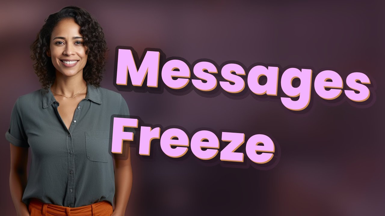Why Do iPhone Messages Freeze and Crash?