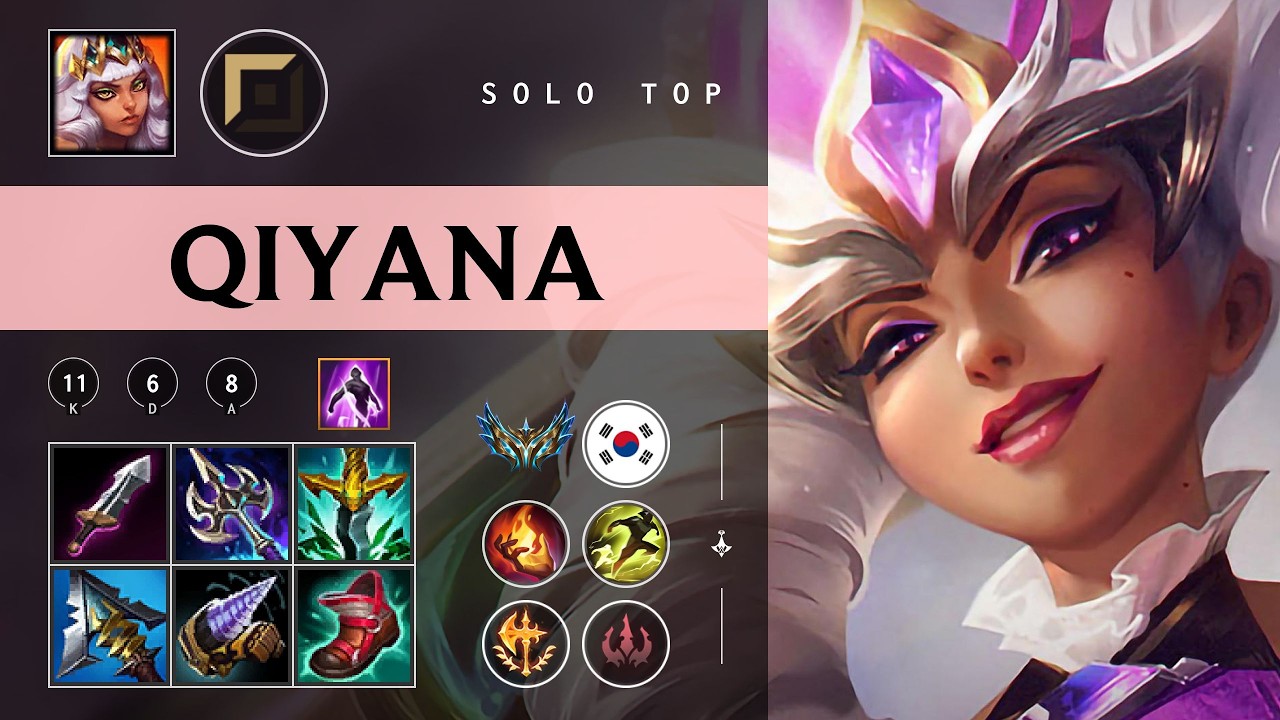 Qiyana Top vs K'Sante - KR Challenger Patch 26.03