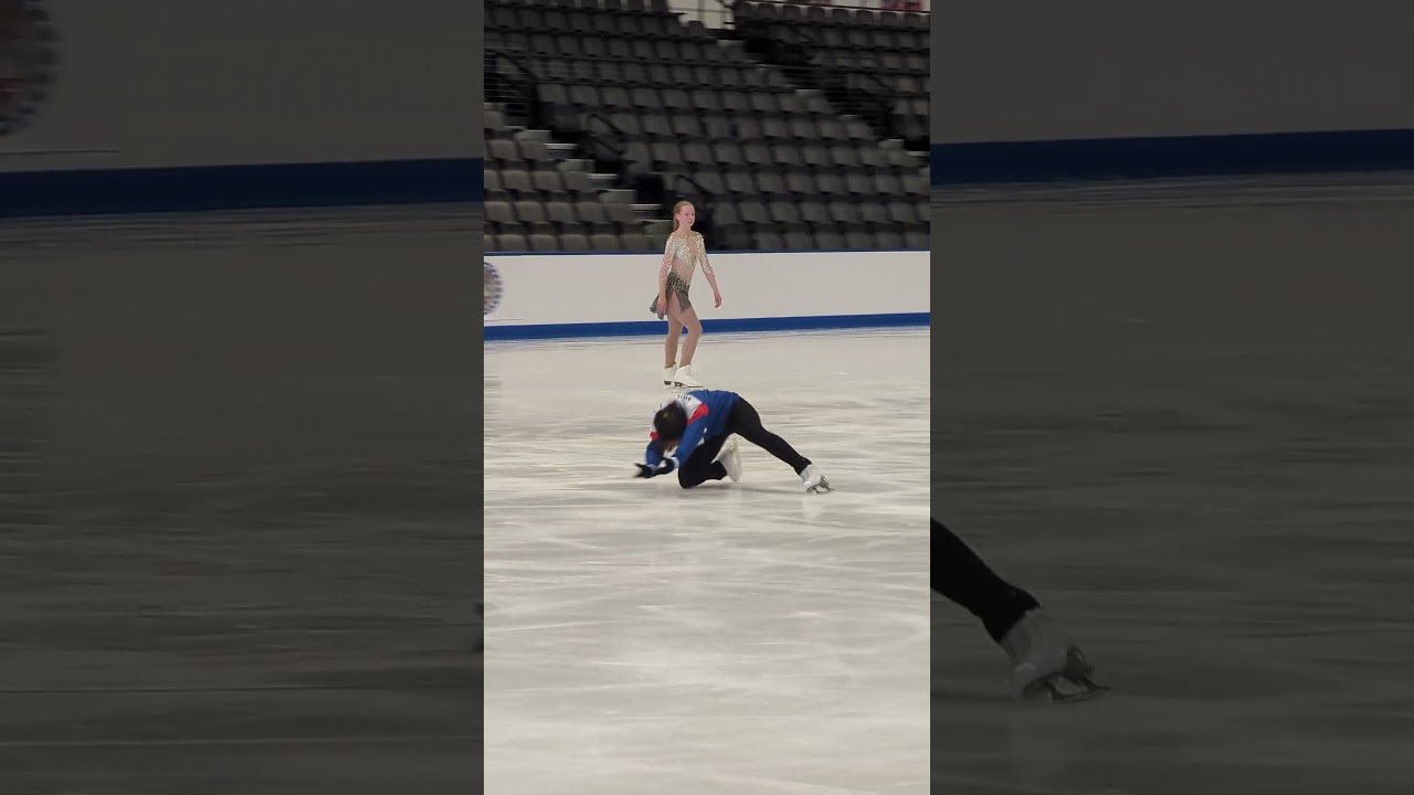 choreo sequence on my FIRST INTERNATIONAL COMPETITION PRACTICE!!! #figureskating #competition