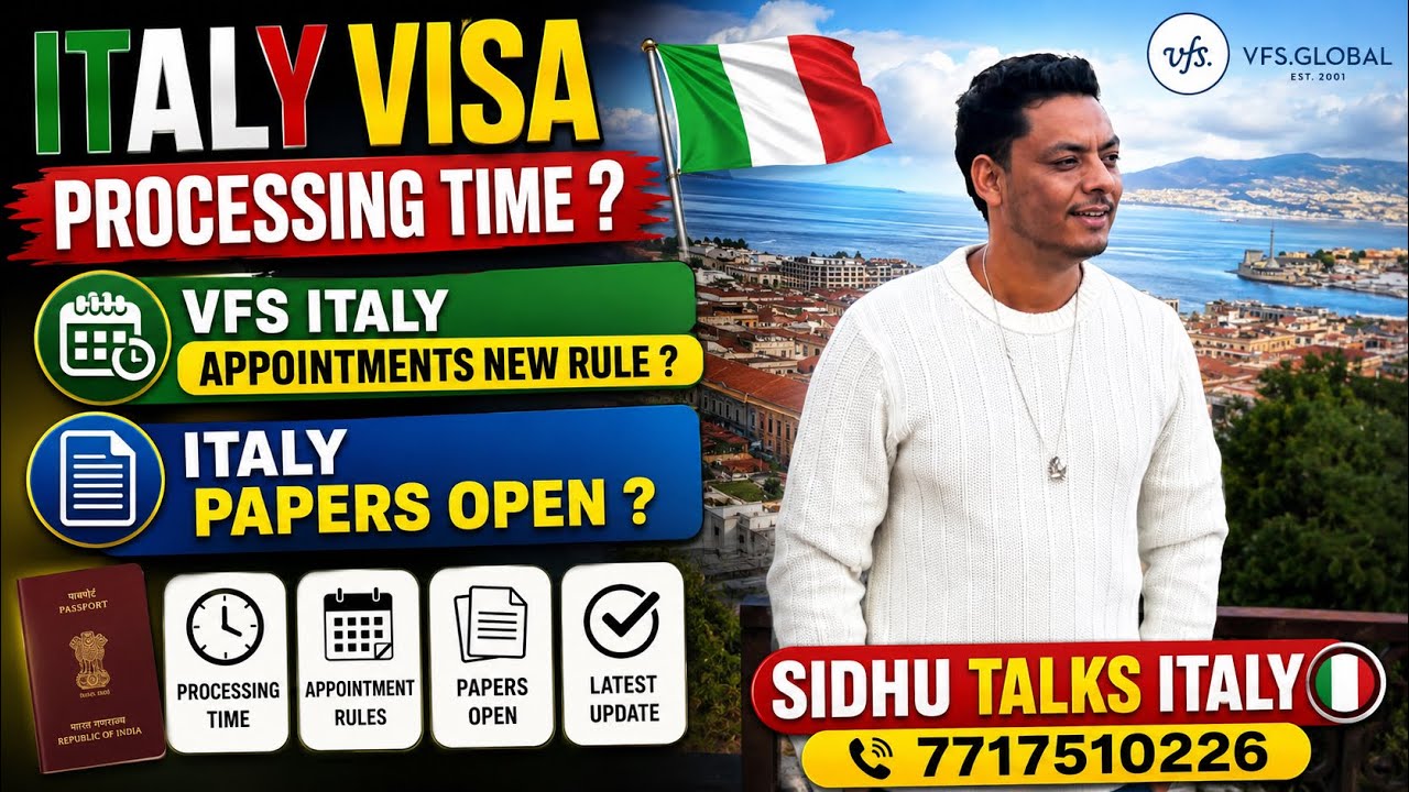 Italy visa processing time and new rule of italy VFS Appointments? 