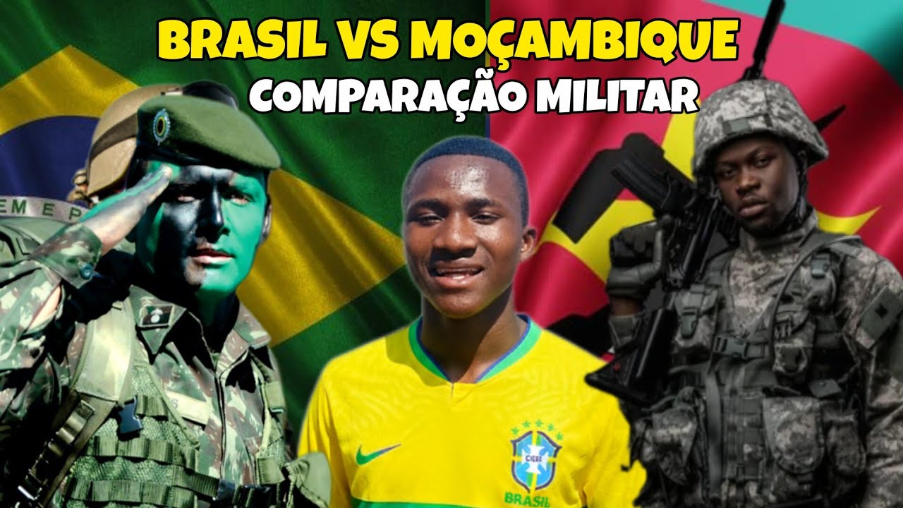AFRICANO Reage à MOÇAMBIQUE VS BRASIL (Comparação militar)