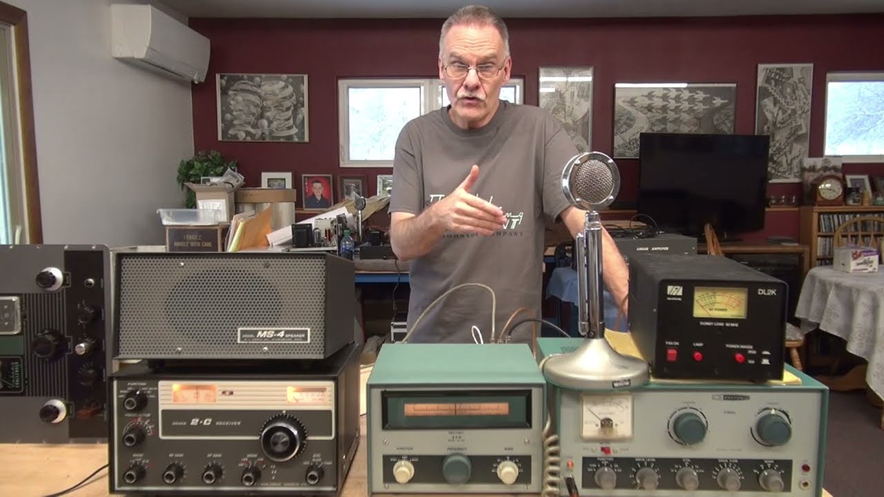 How to setup connect Classic Ham radio AM station Ex: Heathkit DX-60 transmitter Drake 2-C receiver