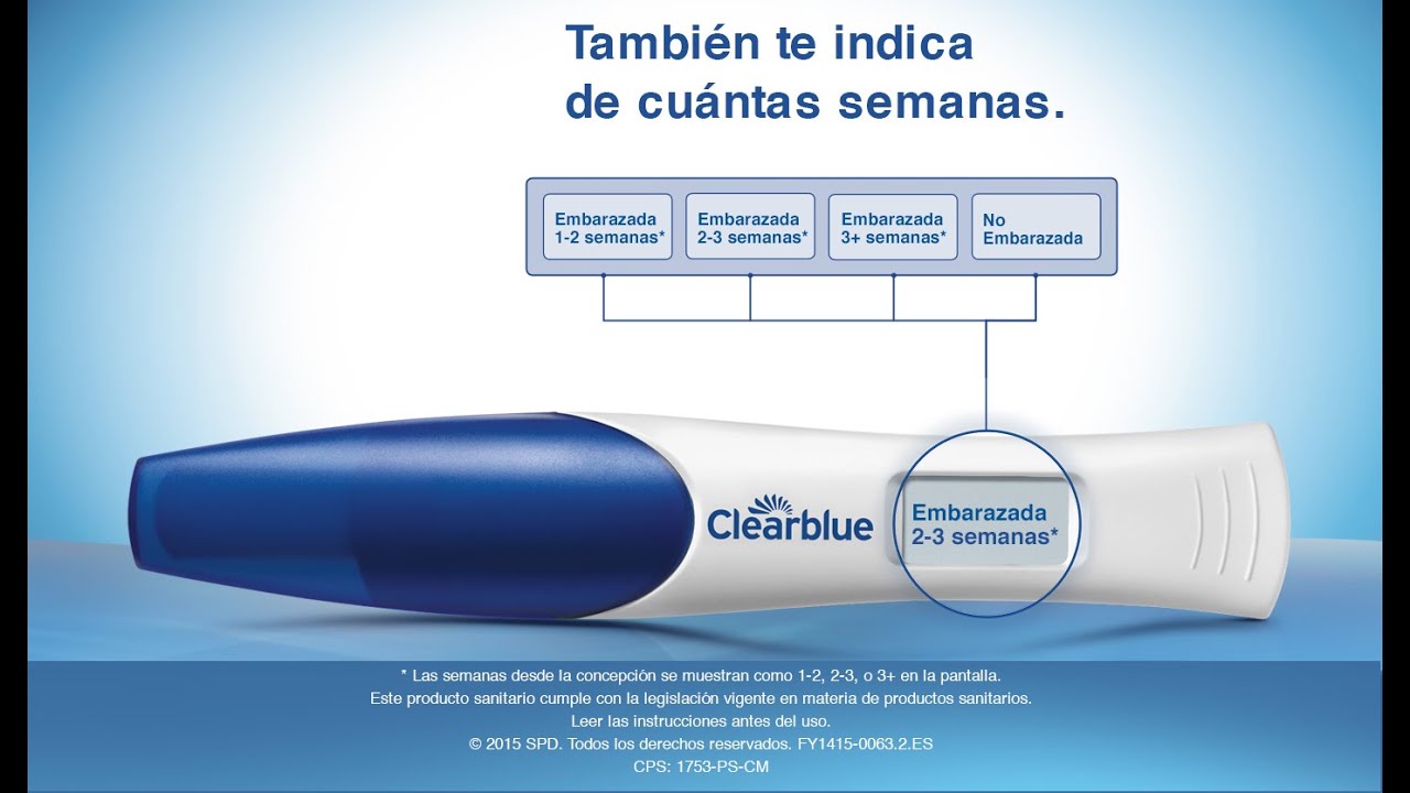 Aprenda a usar la prueba de embarazo  Clearblue con indicador de concepción