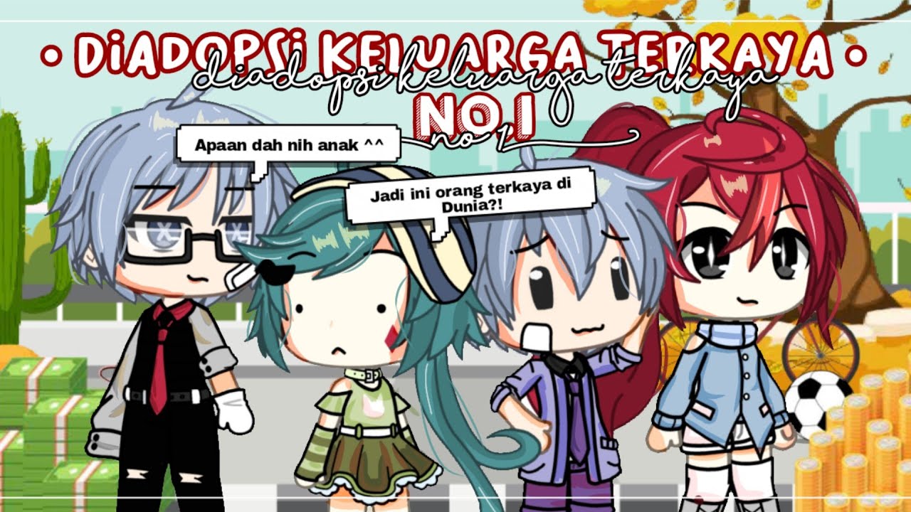 Diadopsi Oleh Keluarga Terkaya No.1 | Glmm Indonesia | Gacha Life Indonesia