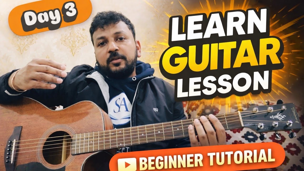 Day 3 : LET'S PRACTICE #learnguitar  #acousticguitar #guitarforbeginners