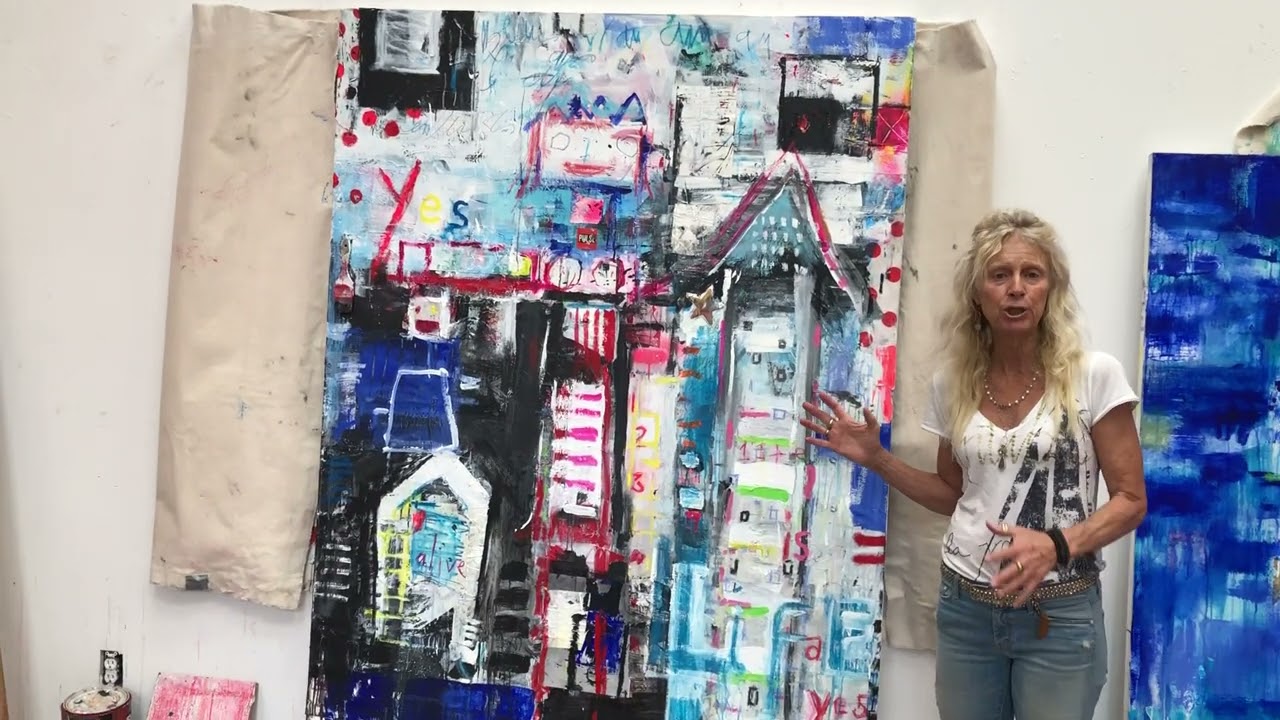 Painter, Amadea Bailey in Her Studio