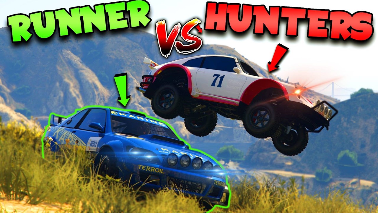 Rally Car SHOWDOWN! | GTA Online Manhunt