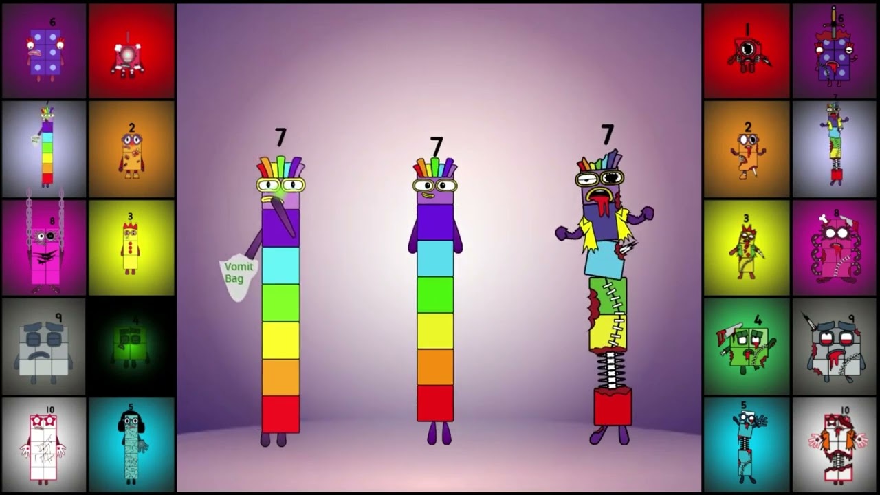 Numberblocks Band (1-10) Phobia, Normal, Zombie! Can YOU Guess the Pattern?