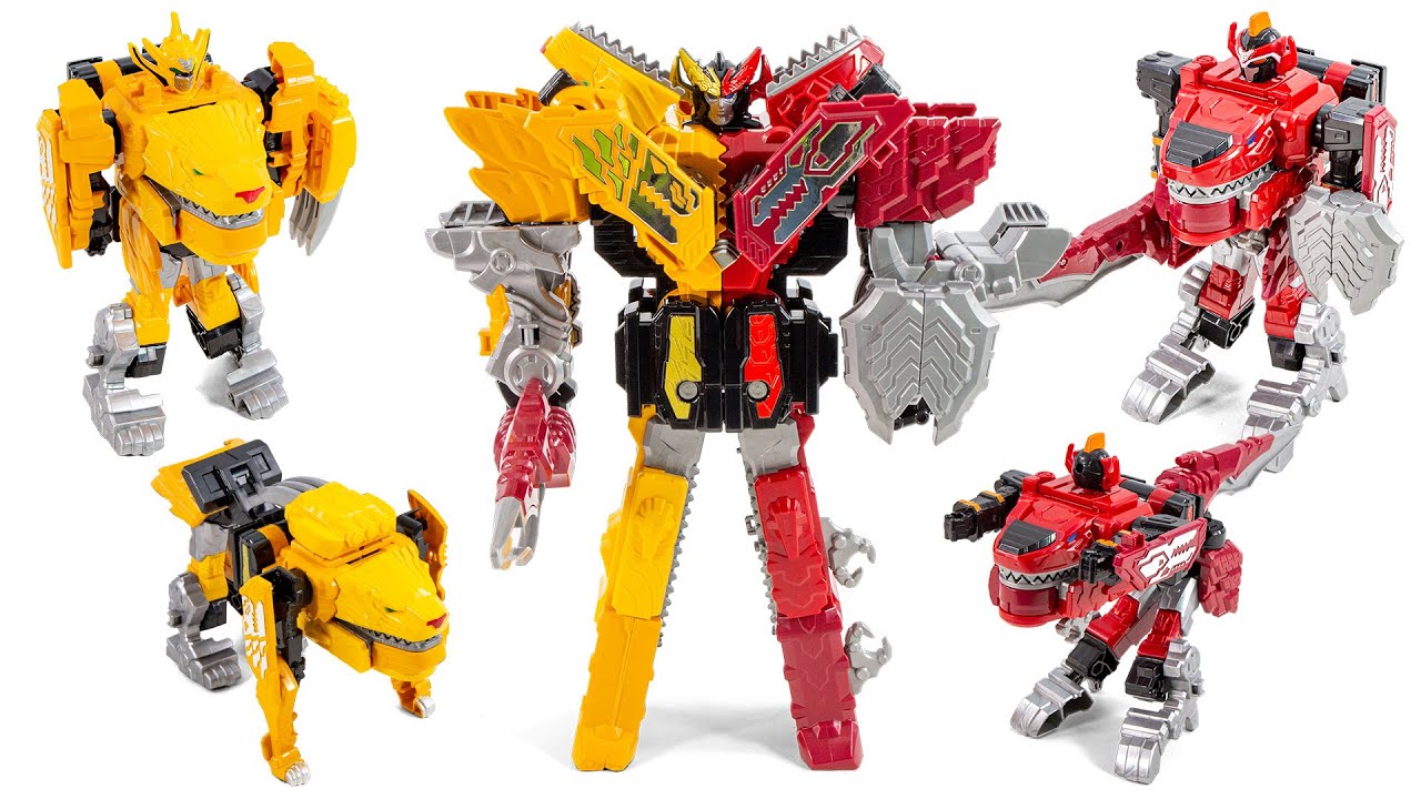 Kikai Sentai Zenkaiger DX ZenkaiOh JuraGaon Assemble JuranTyranno GaonLion Transformation
