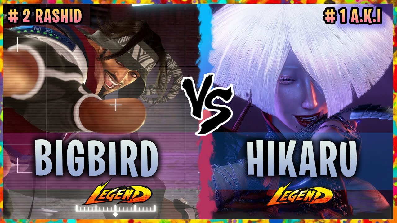 SF6 ▰ Ranked #2 Rashid  (BigBird) Vs. Ranked #1 A.K.I. (Hikaru)『Street Fighter 6』
