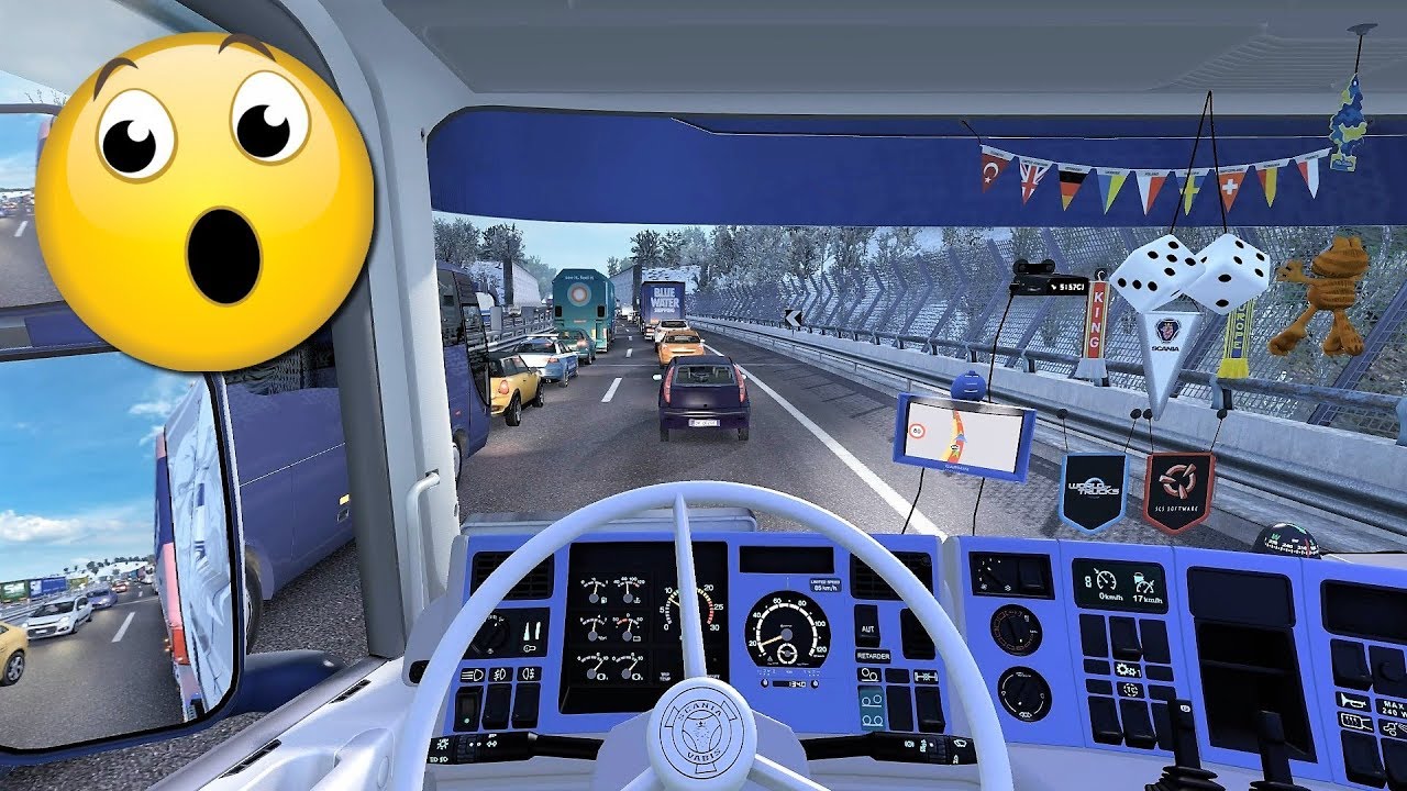 ETS2 (v1.30) - Scania 4 series V8 Sound Update + Realistic Traffic | Just Crazy!
