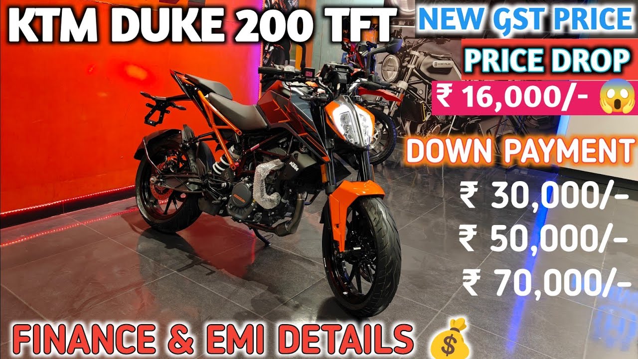 2025 KTM DUKE 200 Finance Details 🔥 GST Price Drop 16,000 | Finance & EMI Details Explained 💰