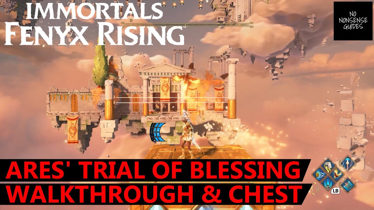 Immortals Fenyx Rising Ares' Trial of Blessing Walkthrough & Chest Location - A New God DLC