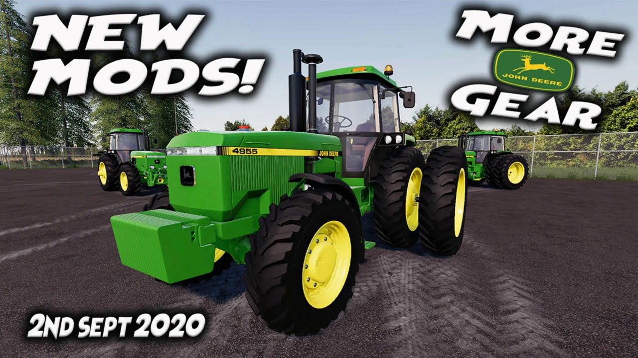 NEW MODS / More JD Gear / Farming Simulator 19 PS4 FS19 (Review) 2nd Sept 2020.