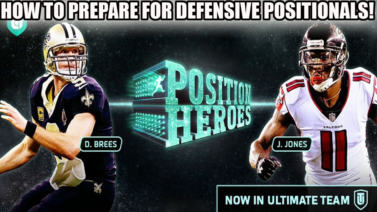 HOW TO PREPARE FOR DEFENSIVE POSITIONAL HEROES! | MADDEN 18 ULTIMATE TEAM