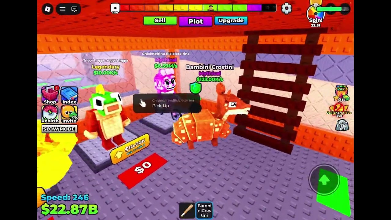 Gram w Escape Quicksand for brainrots 