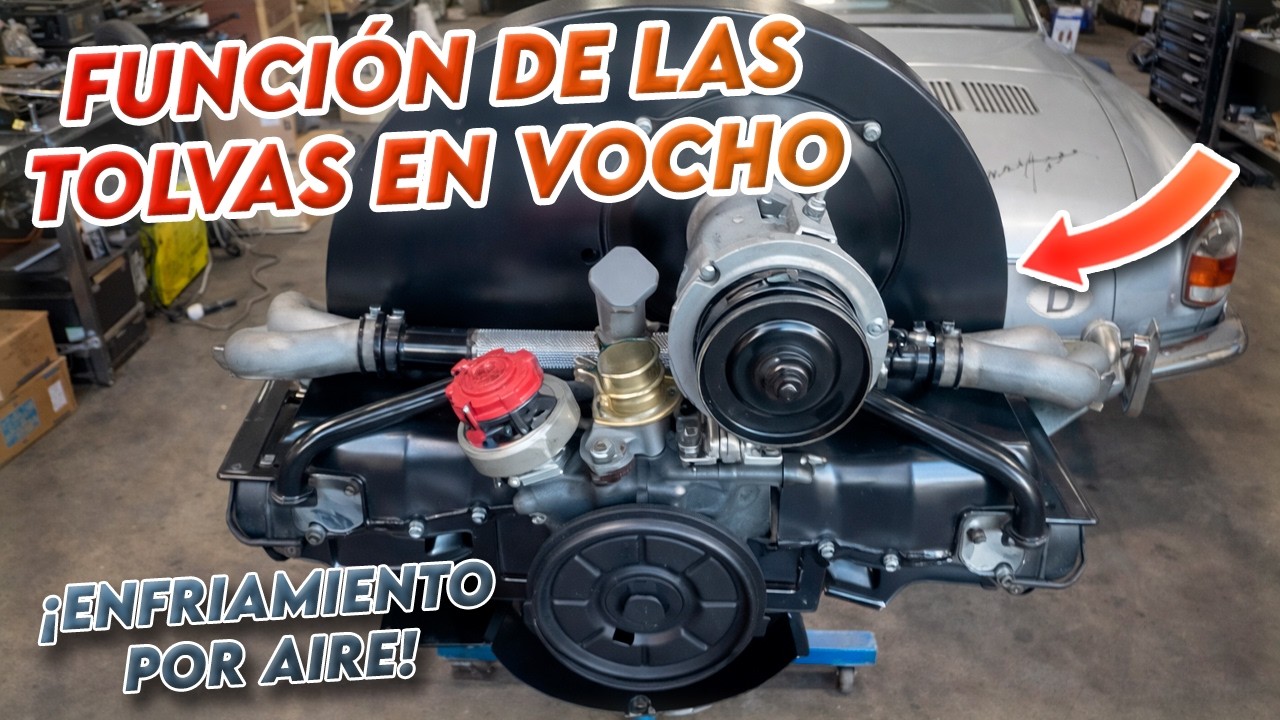 Así enfría el motor del Vocho: turbina, tolvas y flujo de aire