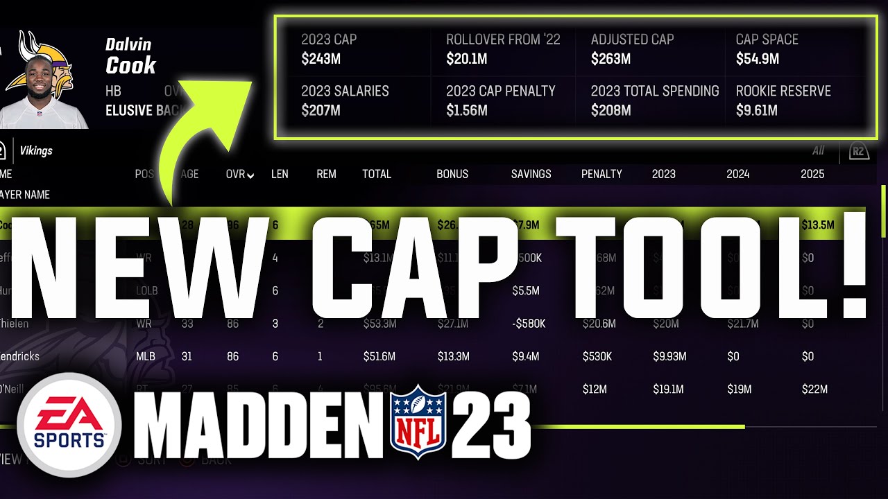 Madden 23 - Rollover Cap & How To Manage Your Cap Room In Franchise!