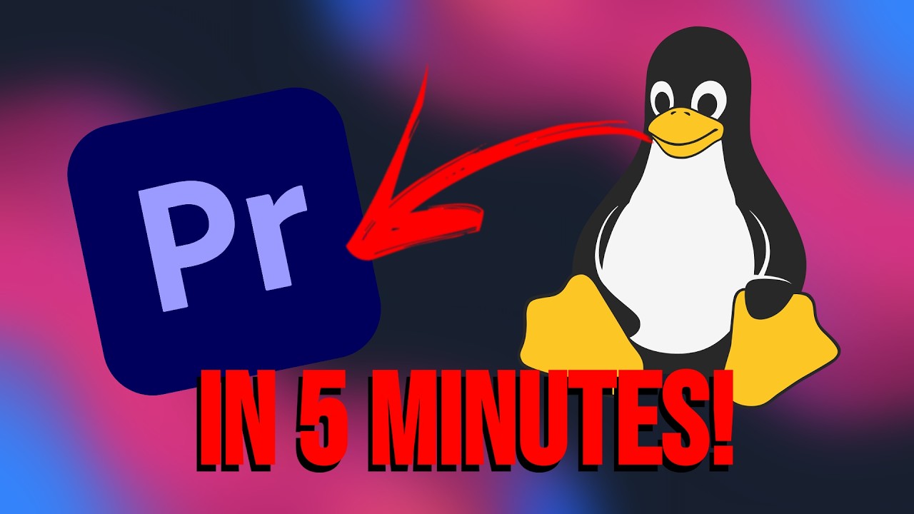 How to get ADOBE PREMIERE Running on LINUX in just 5 MINUTES (Wine/Bottles)