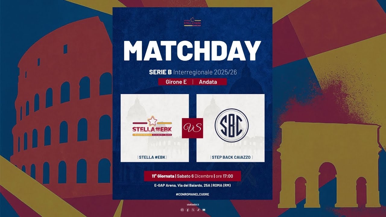 Serie B Interr. 25/26: Stella #EBK 🆚 Step Back Caiazzo