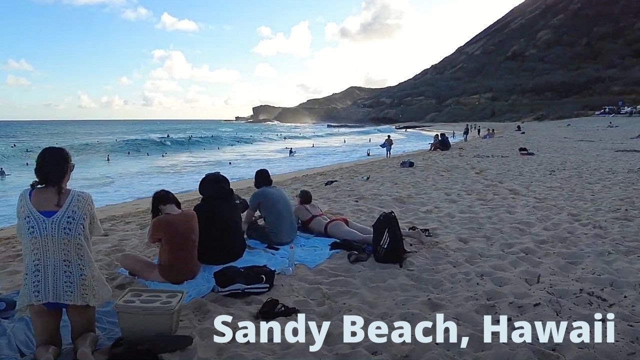 Oahu Island, Hawaii 🏄🏽‍♂️ SANDY BEACH PARK Walk Tour ON THE BEACH| HONOLULU, HAWAII
