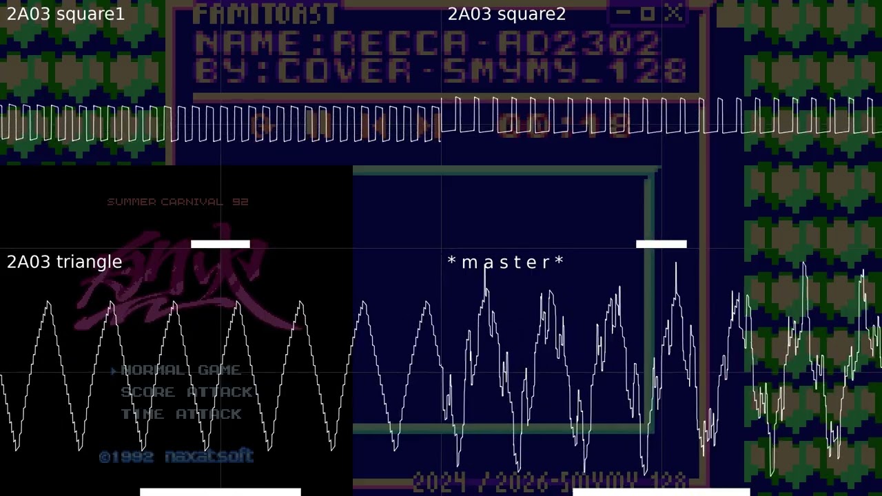 my nes music driver playing a song for the first time! (nes/famicom 2A03) [NES demo]