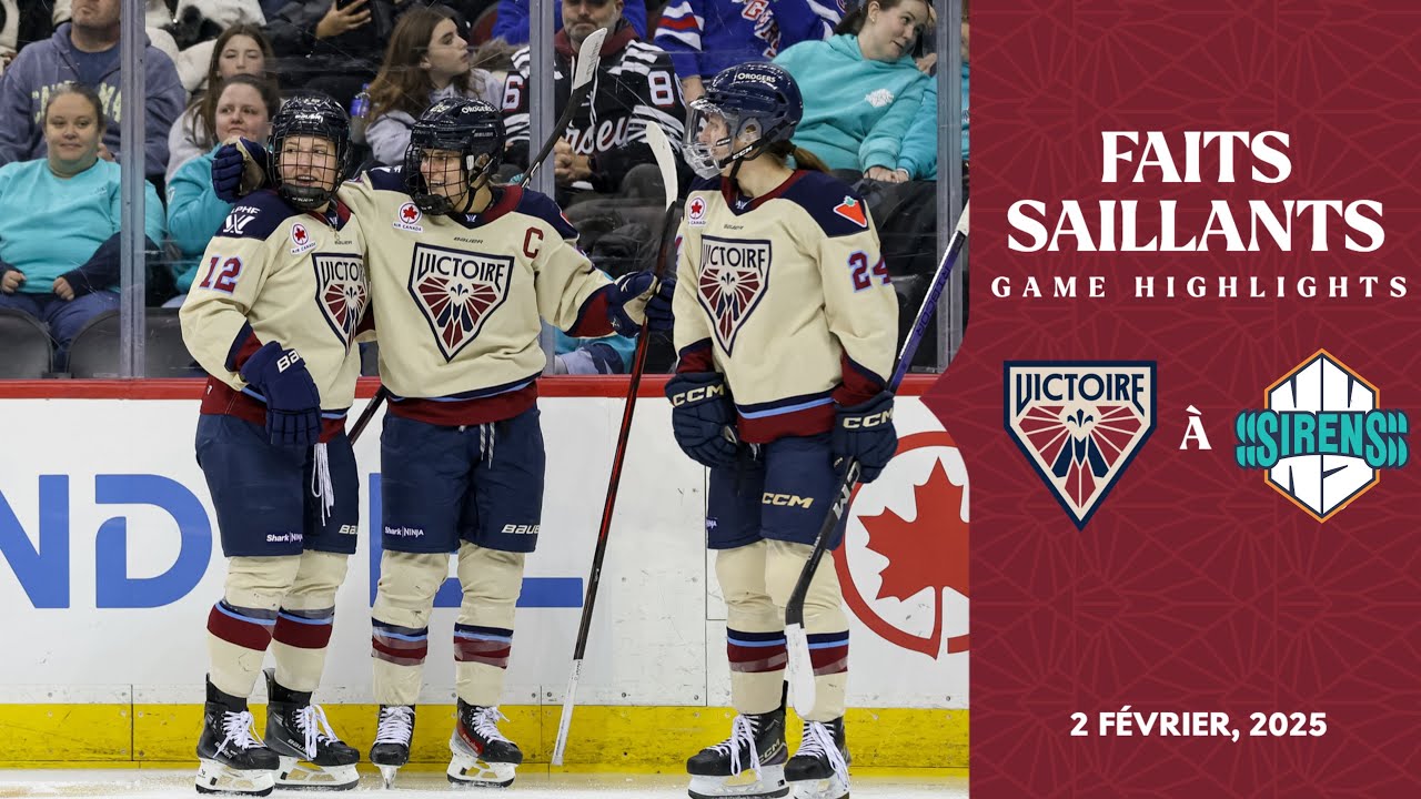 FAITS SAILLANTS | GAME HIGHLIGHTS: Victoire c. Sirens - 2 février 2025
