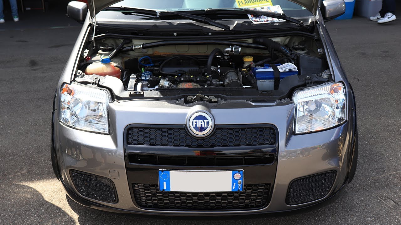 1.4 T-JET! Fiat Panda 100HP (235HP) Turbo Garret 2056 - Little Rocket on track + ON BOARD
