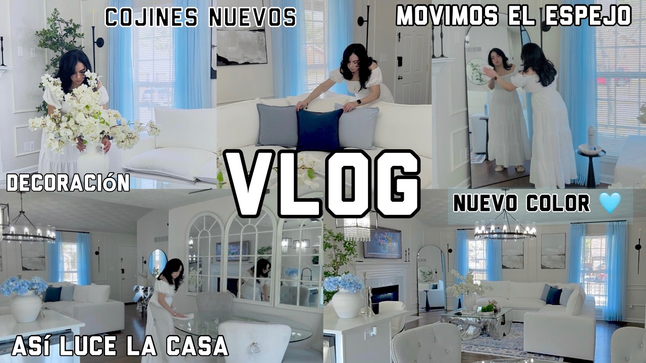 FebVlog#3 |Cojines Nuevos para la Sala |Movimos el espejo |Así va quedando la Casa|NadyVlogs
