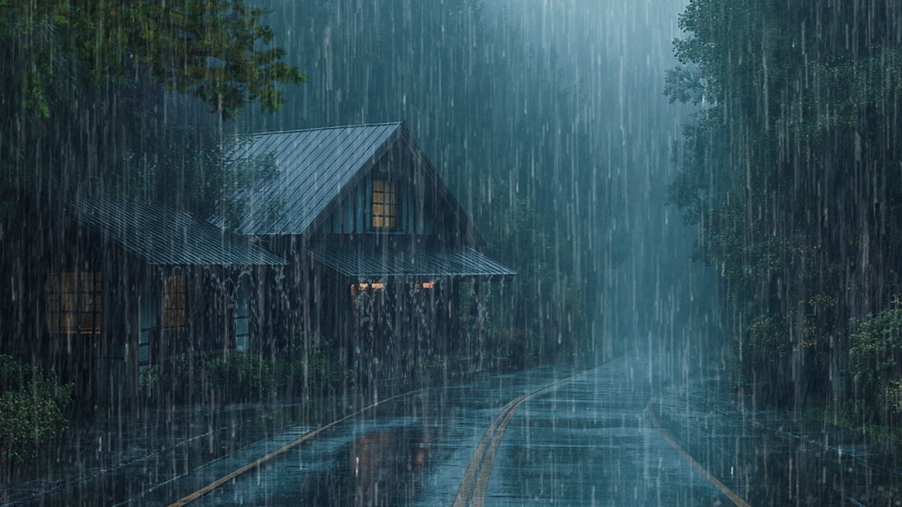 Relaxing Rain Sounds for Sleeping | Drift into Deep Sleep with Calming Night Ambience