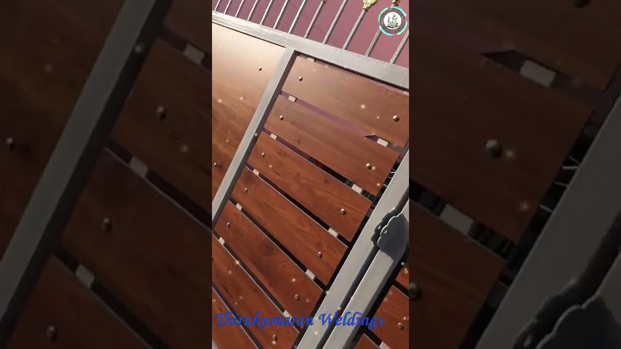 simple wood gate design 👌|| HPL sheet gate design